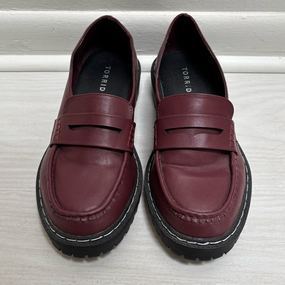torrid Burgundy Penny Loafers